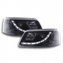 Daylight headlights with LED DRL look VW Bus T5 Yr. 03-09 black
