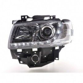 Daylight headlights with LED DRL look VW Bus T4 Yr. 96-03 chrome