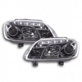 Daylight headlights with LED DRL look VW Touran type 1T / VW Caddy type 2K Yr. 03-06 chrome