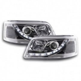 Daylight headlights with LED DRL VW Bus T5 Yr. 03-09 chrome