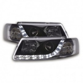 Daylight headlights with LED DRL look VW Passat type 3B Yr. 97-00 black