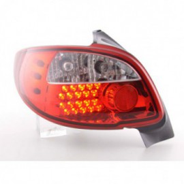 Led Taillights Peugeot 206 3/5 dr. not Cabrio Yr. 98-05 red