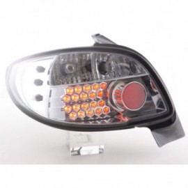 Led Taillights Peugeot 206 3/5 dr. not Cabrio Yr. 98-05 chrome