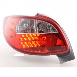 Led Taillights Peugeot 206 CC Cabrio Yr. 98-05 clear/red