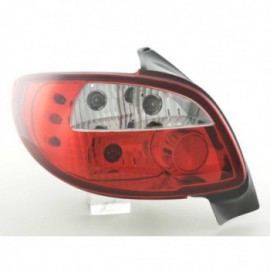 Taillights Peugeot 206 type 2*** Yr. 98-05 clear red