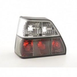 Taillights VW Golf 2, clear/black