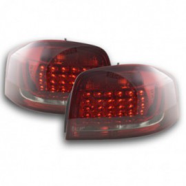 Taillights LED Audi A3 3doors (8P) Yr. 2010-2012 red/black