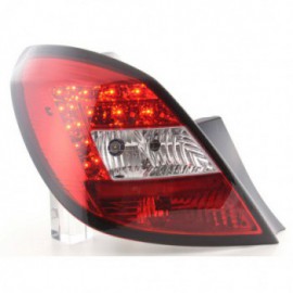 Led Taillights Opel Corsa D 5-dr Yr. 06-10 red/clear