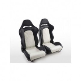 FK Sport Seats Auto Half Bucket Seats Set Detroit in Motorsport Look FKRSE011005