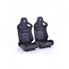 FK sports seats car half-shell seats set Bremen synthetic leather black carbon look FKRSE17061