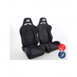 FK sport seats half bucket seats Set Streetfighter with heating and massage