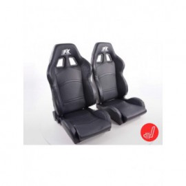 FK sports seats Auto half-shell seats Set Cyberstar with seat heating FKRSE641 / 643-H