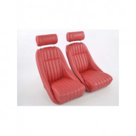 Sportseat Set Montgomery artificial leather Red /