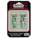 TOGGLE FASTENERS Chrome plated small lockable with padlock eye