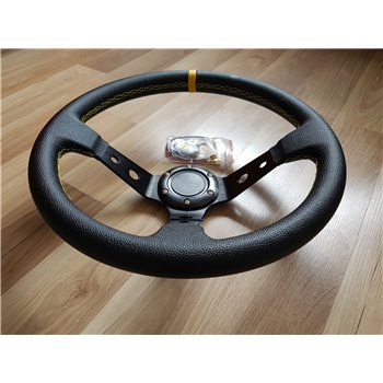 350mm steering wheel, depth 3" (76mm)