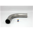 4" Bend with swaged end. Stainless steel 90°