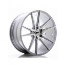 Japan Racing JR21 21x10 ET15-48 5H BLANK Silver Machined Face
