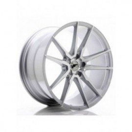 Japan Racing JR21 21x11 ET15-55 5H BLANK Silver Machined Face
