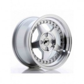 Japan Racing JR6 15x8 ET25 4H BLANK Silver Machined Face