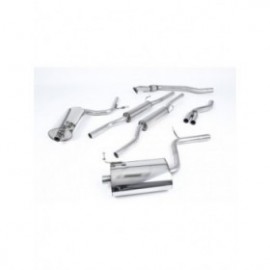 Audi  A4  2.0 TFSI B7 quattro and DTM 2005-2008  Cat-back  100mm GT100 Tailpipes. Manual models only