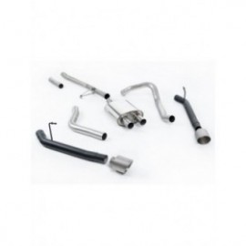 Jeep  Gladiator  (JT) 3.6 V6 2020-2024  Cat-back  Rear Exit Cat Back with GT-115 Brushed Titanium Tips (Reduces ground clearance