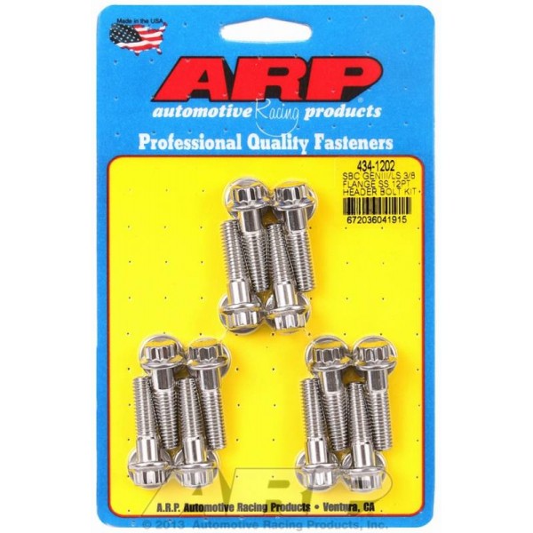 "1/4""-28 x 2.750 12pt SS bolts" (5pcs)