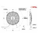 Ventilaator SPAL VA09-AP12/C-54A 12V imev 280mm (WEBASTO)