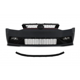 Front bumper in sports design incl. honeycomb grille and fog lights with HCS suitable for VW Polo 5 facelift (6C, 6R), year 2014