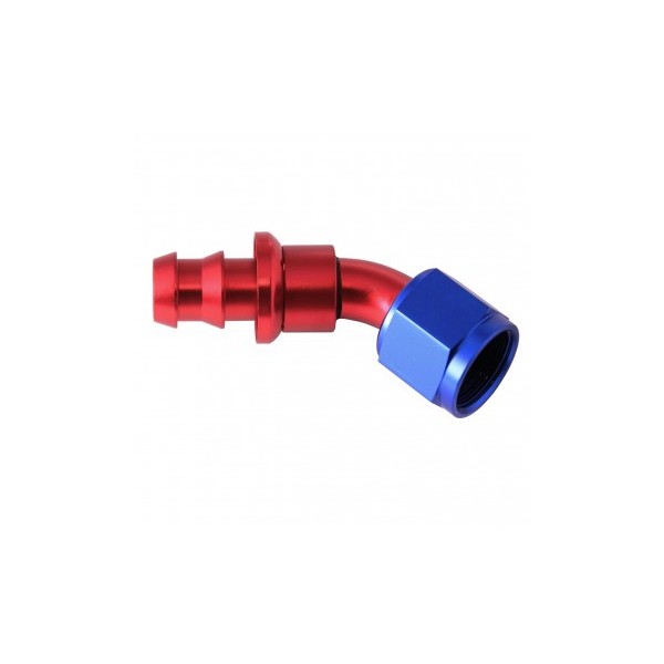 HOSE END PUSH-ON 45 BEND AN4