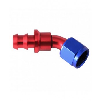 HOSE END PUSH-ON 45 BEND AN6