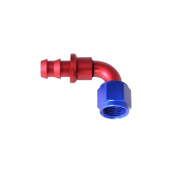 HOSE END PUSH-ON 90 BEND AN8
