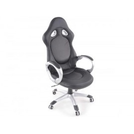 Office Chair synthetic leather black with armrests